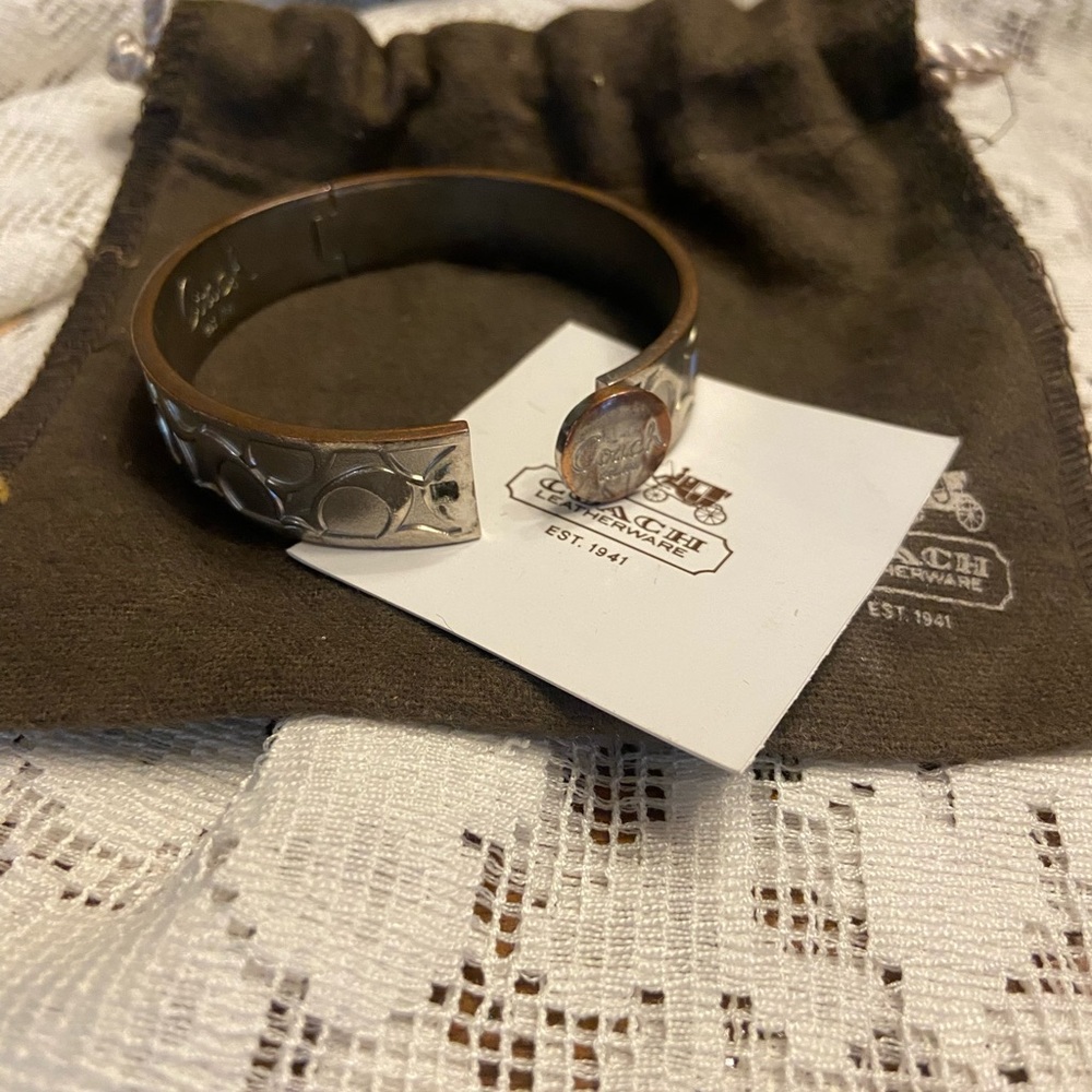 Coach silver bracelet